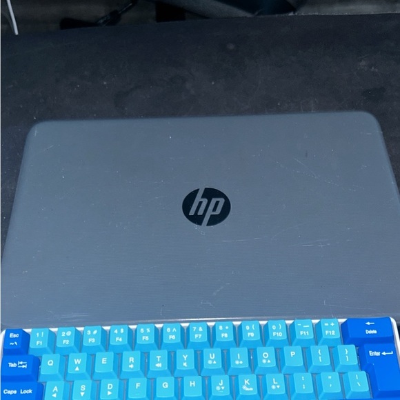 HP Gray Laptop with Blue Keyboard Bundle!! Great price